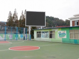 南京江寧實驗小學P10戶外全彩雙立柱1